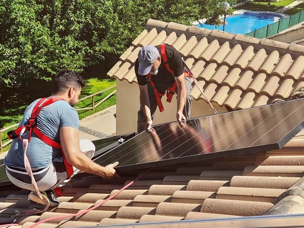 solar panel install